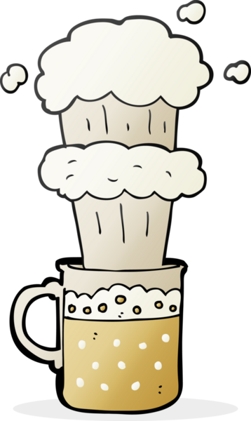 Bir insan tarafından çizilmiş serbest çizim bira.