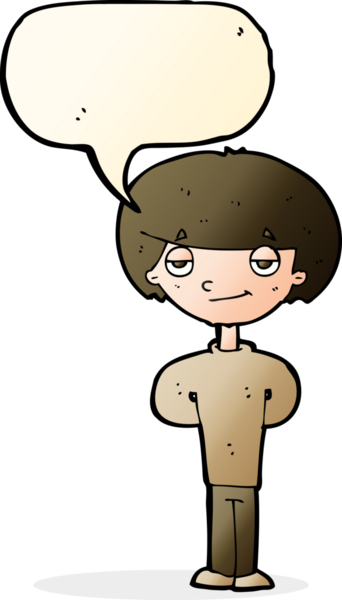 Bir insan tarafından çizilmiş konuşma balonlu mutlu adam çizgi filmi.