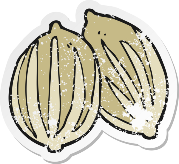 Bir insan tarafından çizilmiş karikatür tohumunun geriletilmiş etiketi.