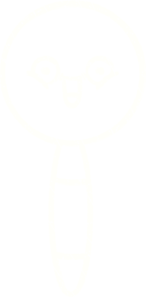 Bir insan tarafından çizilen Büyüteç Tebeşir Çizimi