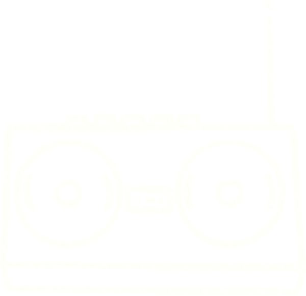 Bir insan tarafından çizilen Retro Radyo Tebeşiri