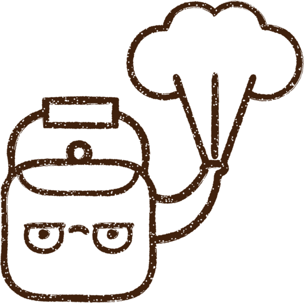 Bir insan tarafından çizilen Sıcak Çaydanlık Kömürü