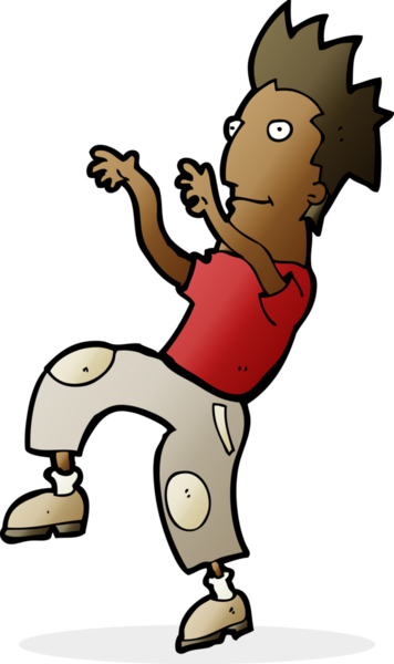 çizgi film mutlu adam bir insan tarafından çizilmiş komik dans yapıyor