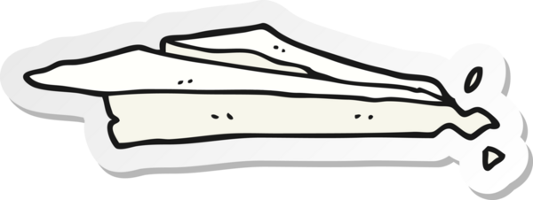 Bir insan tarafından çizilmiş buruşmuş kağıt uçak etiketi.