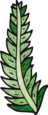 Bir insan tarafından çizilmiş karalama evi bitkisi.