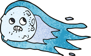 karikatür endişeli kuyruklu yıldız bir insan tarafından çizildi