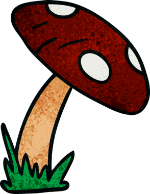 Bir insan tarafından çizilmiş bir kurbağa dışkısının el çizimi karikatürü.