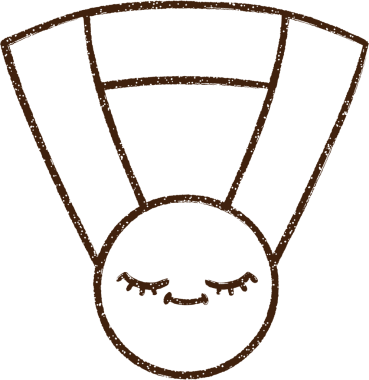 Bir insan tarafından çizilen Altın Madalya Kömür