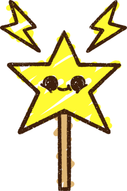 Bir insan tarafından çizilen sihirli değnek tebeşiri