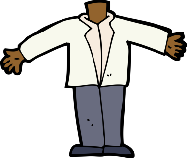 bir insan tarafından çizilmiş, kolları sallayan karikatür gövdesi (karikatürleri karıştır ve eşleştir veya kendi fotoğraflarını ekle)