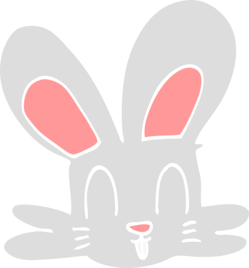 Bir insan tarafından çizilmiş şirin tavşan.