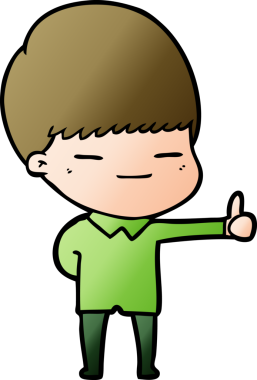 Bir insan tarafından çizilmiş kendini beğenmiş bir çocuk.