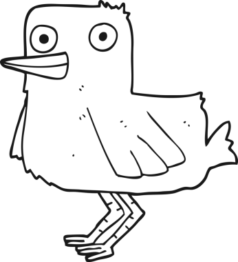 Bir insan tarafından çizilmiş ördek.