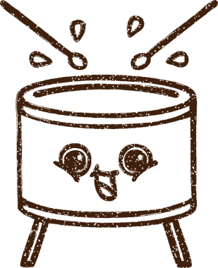 Bir insan tarafından çizilen Davul Kömürü Çizimi