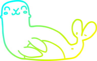 Bir insan tarafından çizilmiş bir karikatür mührü.