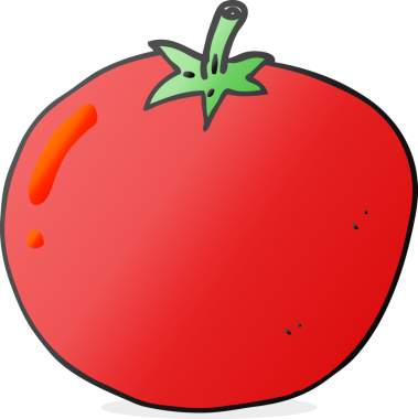 Bir insan tarafından çizilmiş serbest çizim domates.
