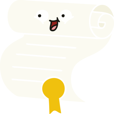 Bir insan tarafından çizilen sözleşmenin düz renkli retro karikatürü