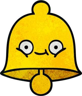 Bir insan tarafından çizilmiş eski grunge desenli bir çan.