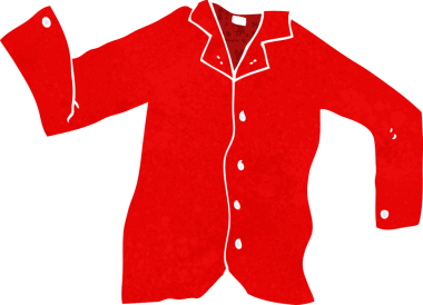 Bir insan tarafından çizilmiş karikatür gömleği.