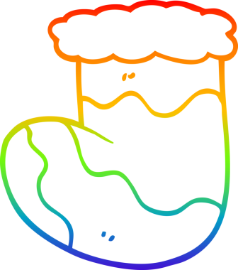 Bir insan tarafından çizilmiş bir karikatür çiziminin gökkuşağı gradyanı