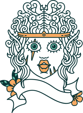 Retro Dövme Tarzı Bir insan tarafından çizilmiş barbar karakter yüzü