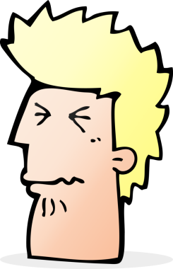 Bir insan tarafından çizilmiş mutsuz adam çizgi filmi.