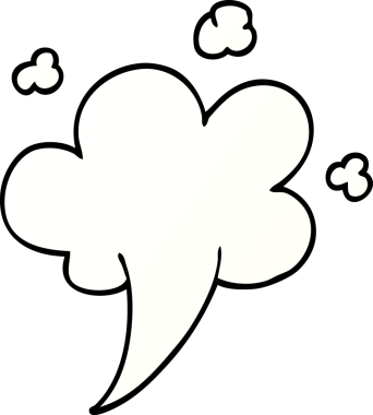 Bir insan tarafından çizilmiş karikatür rüzgarı.