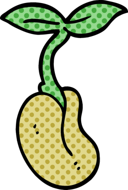 Bir insan tarafından çizilmiş karalama fidanı.