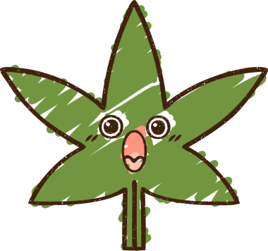 Bir insan tarafından çizilmiş Kenevir Yaprağı Tebeşiri