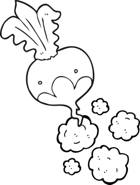 Bir insan tarafından çizilmiş pancar pancarı.