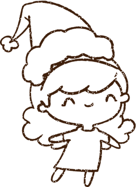 Bir insan tarafından çizilen Noel Kadını Kömür Çizimi