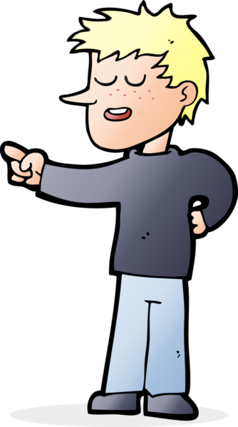 Bir insan tarafından çizilmiş çizgi filmci.