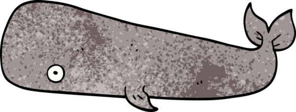 Bir insan tarafından çizilmiş karalama balinası.