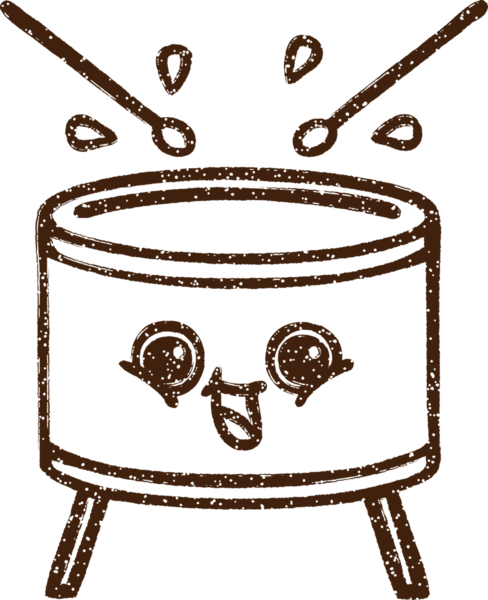 Bir insan tarafından çizilen Davul Kömürü Çizimi