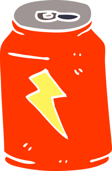 bir insan tarafından çizilmiş enerji içeceği.