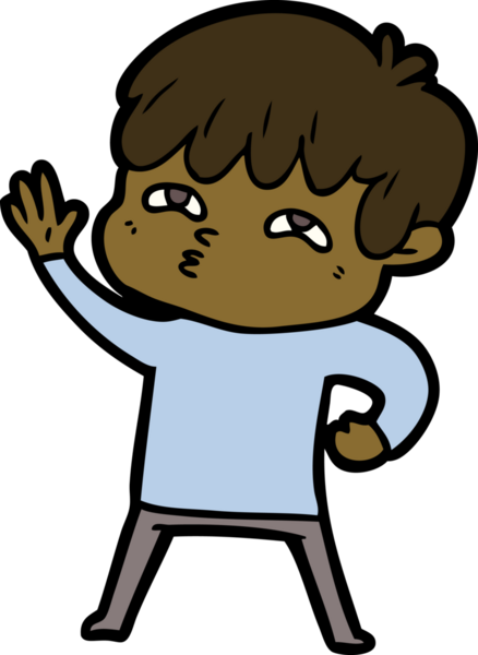 Bir insan tarafından çizilmiş garip bir adam.