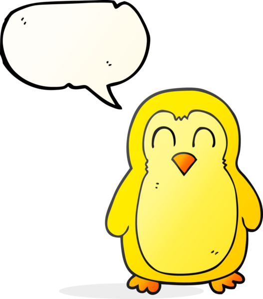 Bir insan tarafından çizilmiş serbest konuşma balonu karikatür kuşu