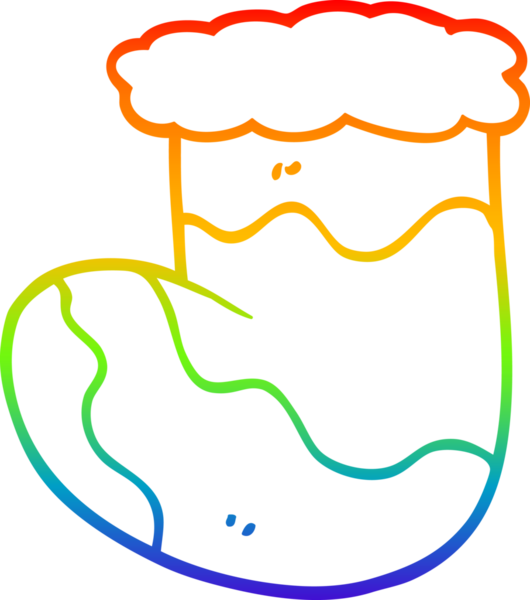 Bir insan tarafından çizilmiş bir karikatür çiziminin gökkuşağı gradyanı