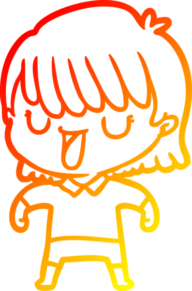 Bir insan tarafından çizilmiş bir karikatür kadın çizimi