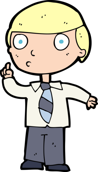 Bir insan tarafından çizilmiş çizgi film çocuğu.