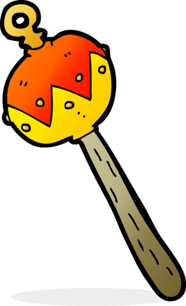 Bir insan tarafından çizilmiş eski bir çıngırak.