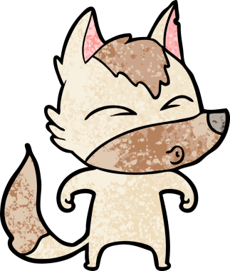 Bir insan tarafından çizilmiş bir kurt düdüğü.