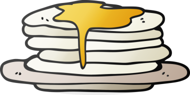 Bir insan tarafından çizilmiş serbest çizim krep yığını.