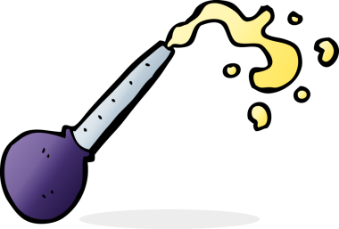 bir insan tarafından çizilmiş karikatür pipeti