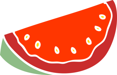 Bir insan tarafından çizilmiş karpuz karpuzu.