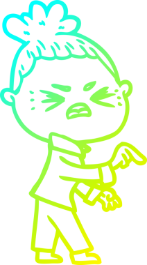 Bir insan tarafından çizilmiş kızgın bir karikatür çizimi.