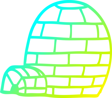 Bir insan tarafından çizilmiş soğuk gradyan çizgisi.