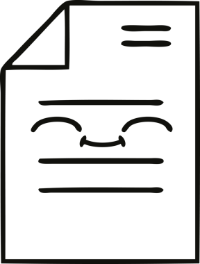 Bir insan tarafından çizilmiş bir kağıt parçasının çizgi çizimi