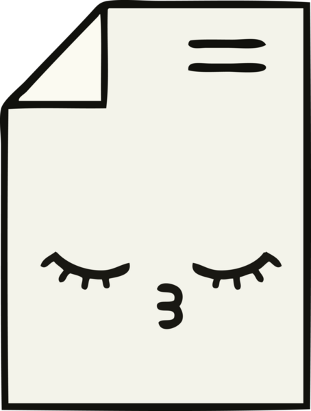 Bir insan tarafından çizilmiş bir kağıt karikatürü.