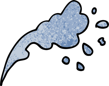 Bir insan tarafından çizilmiş grunge desenli karikatür su sıçraması.